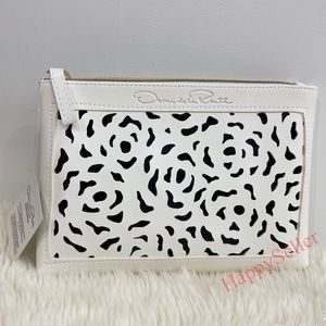 Oscar de la Renta Pouch Makeup Bag Perforated NEW